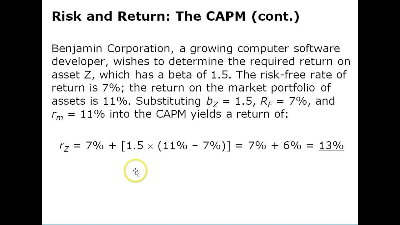 Risk and Return Part II Chapter 8
