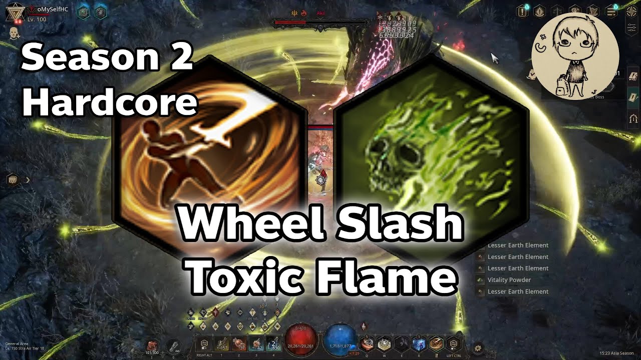 Undecember Season2 Hardcore| Wheel Slash Toxic Flame | Build&Gear