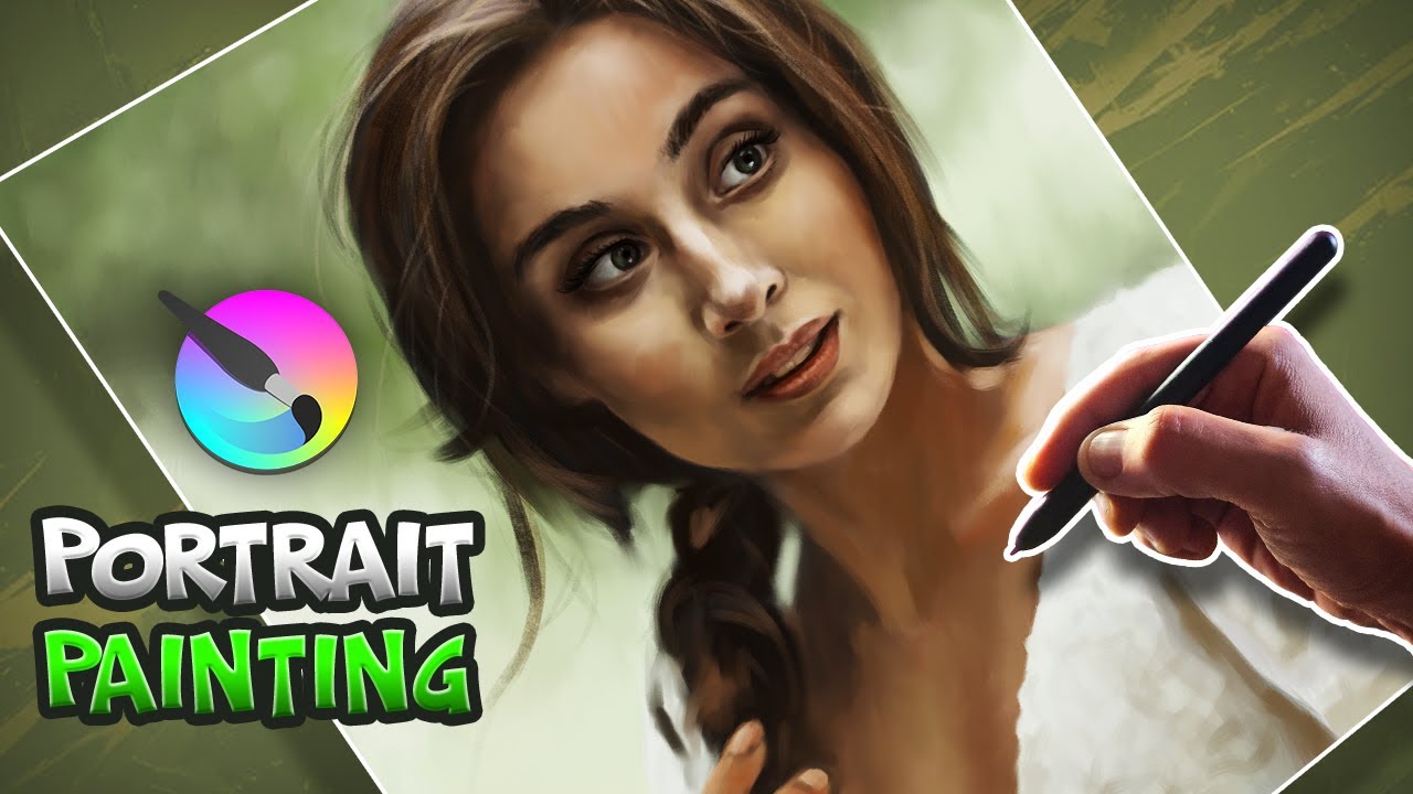 Digital Portrait in Krita – Satisfying Female Painting Timelapse