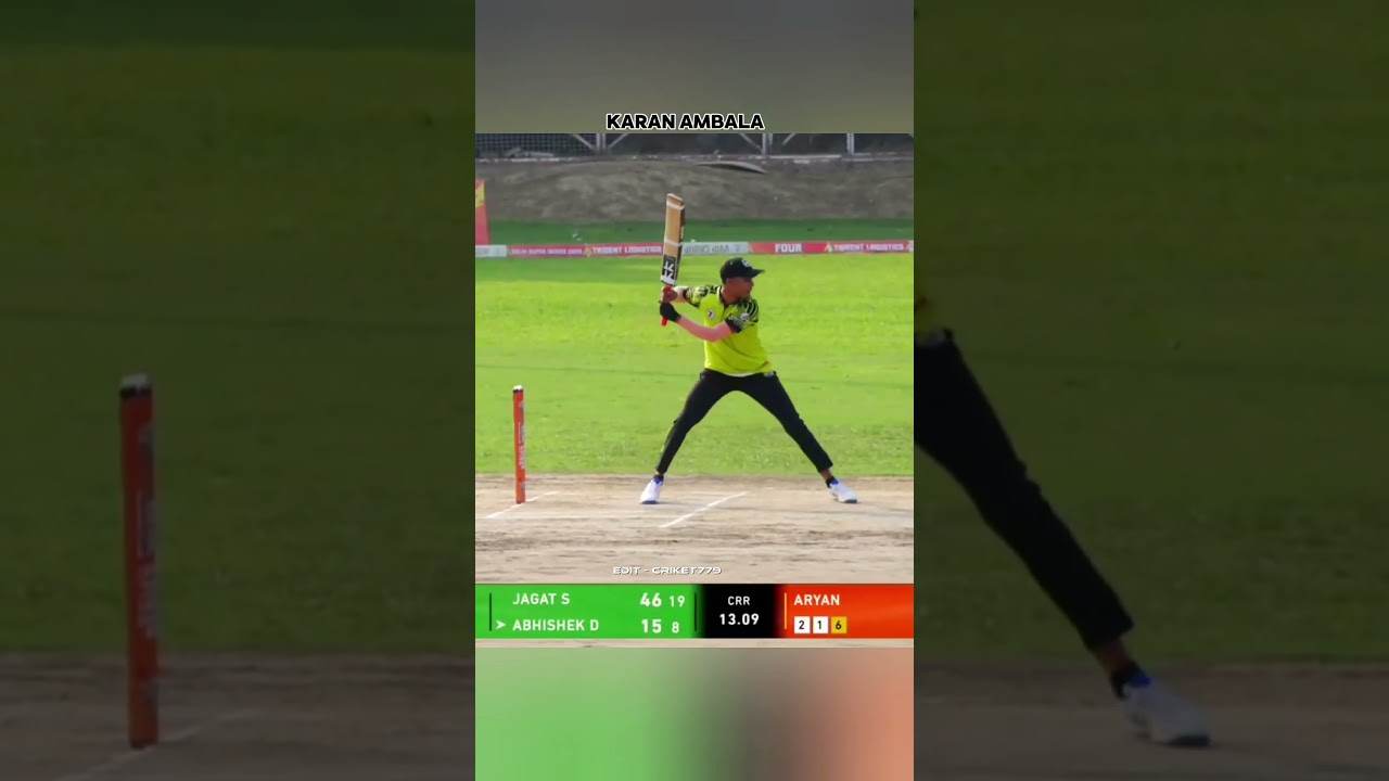karan ambala 💥 4 ball 4 six 