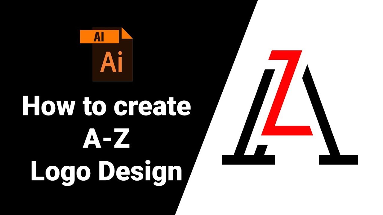 Letter A Z Logo Design | Professional Logo Design | advanced illustrator tutorial