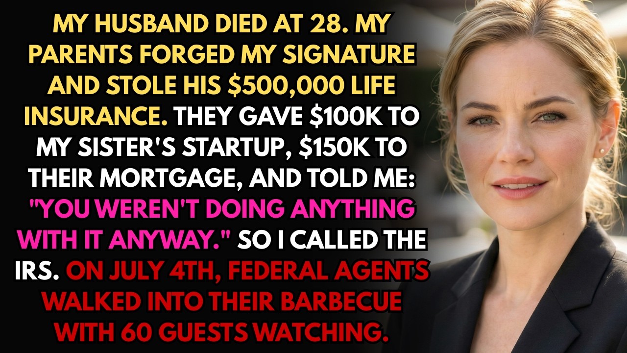 Parents Took My Dead Husband's Life Insurance For My Sister's Startup—IRS Agent Had Different Plans