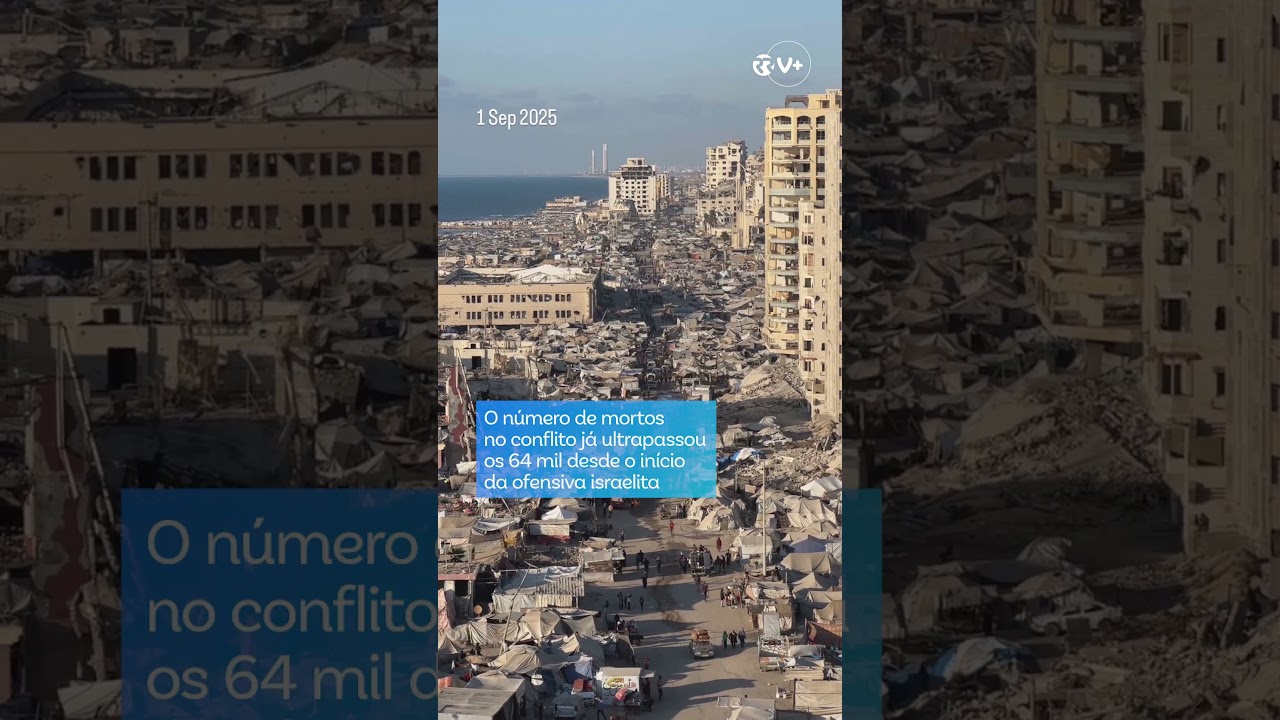 O antes e depois de Gaza: As imagens da destrui&ccedil;&atilde;o depois de quase dois anos de guerra