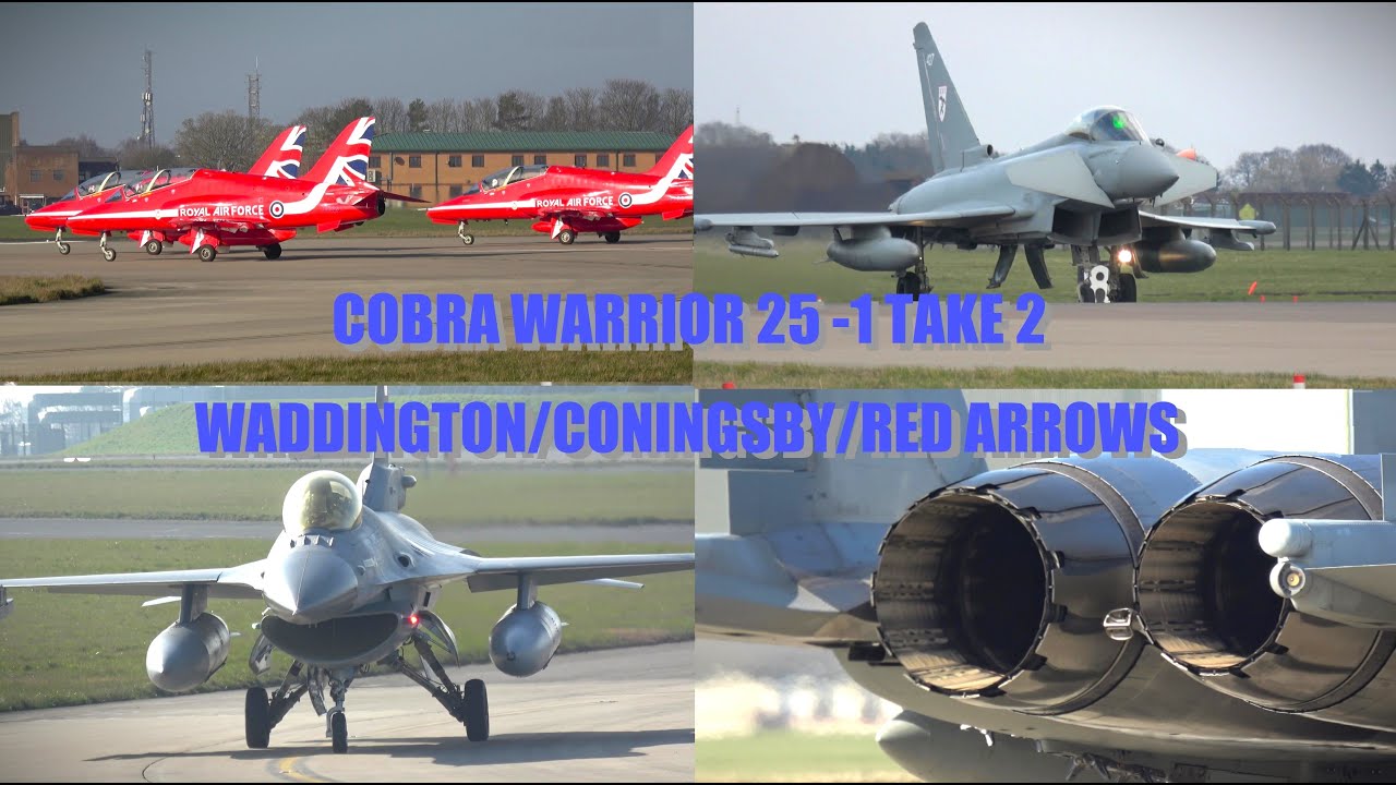 COBRA WARRIOR 2025-1 TAKE 2: including RED ARROWS 4K (airshowvision)