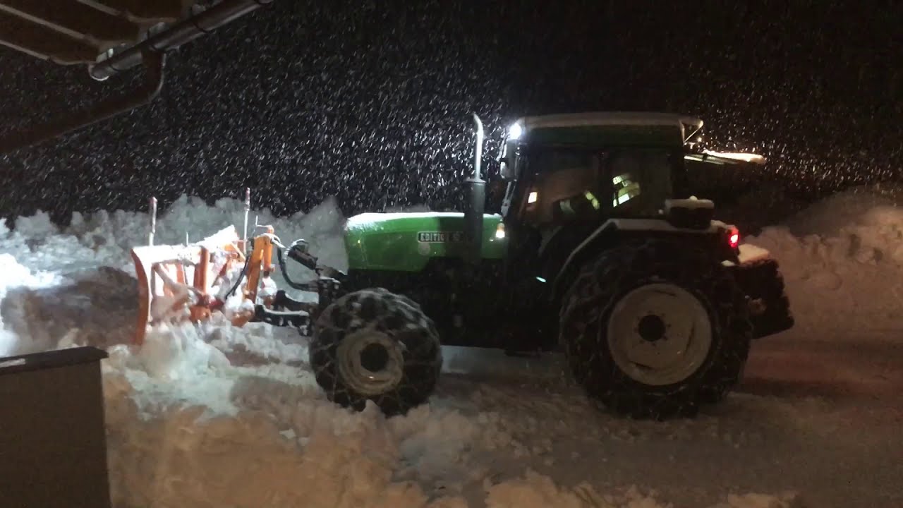 Steyr 964 970 beim Schneeräumen Winterdienst 2020 Edition 50