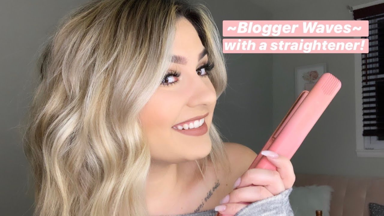 Beachy Waves Using A Straightener! ♡