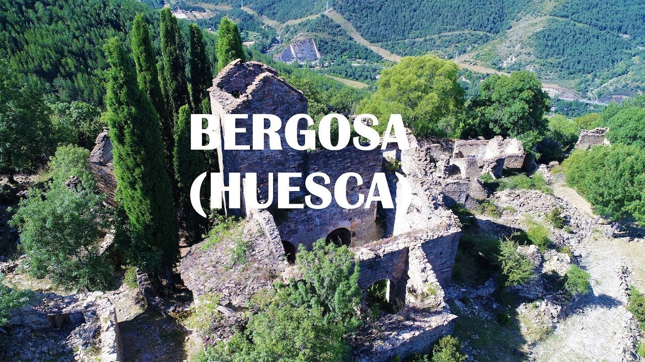 BERGOSA - HUESCA (Pueblo abandonado), a vista de dron.