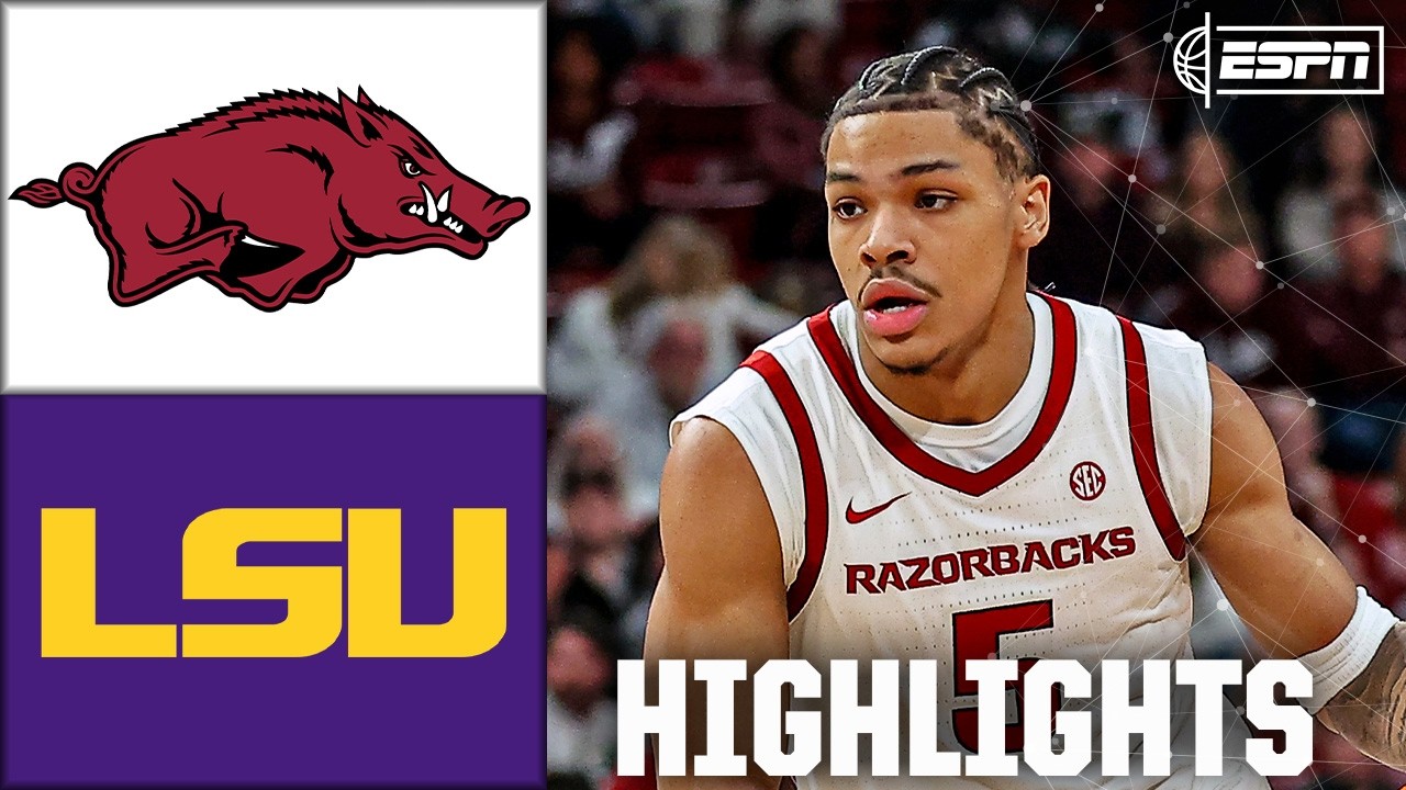 Arkansas Razorbacks vs. LSU Tigers | Full Game Highlights | ESPN College Basketball