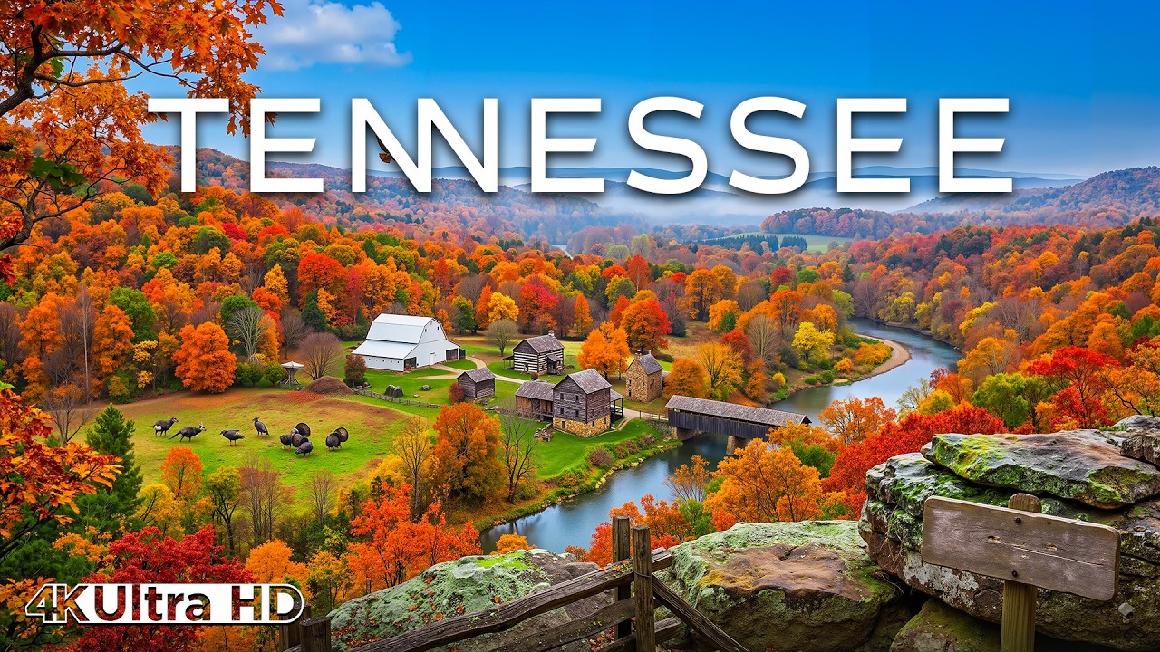 Tennessee Autumn 4K 🍁 Fall Foliage 2026 &ndash; Smoky Mountains, Golden Forests & Scenic Valley Landscapes