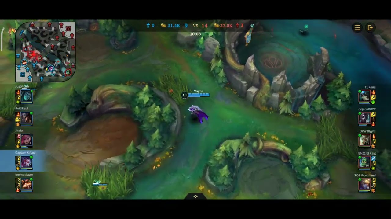 Vayne (ADC) vs Ezreal - Grandmaster Ranked Match - Wild Rift Patch 3.2A