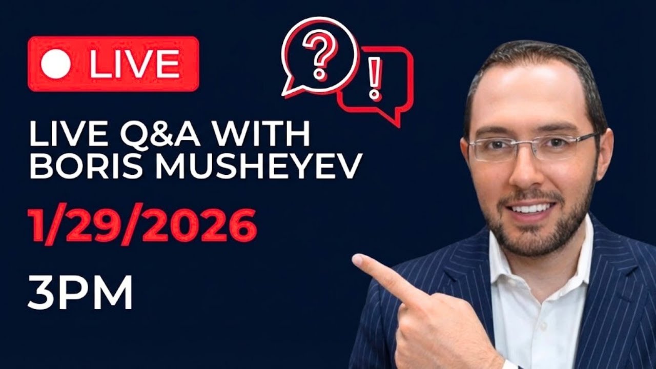 1/29/2026 - LIVE TAX STRATEGY Q & A with Boris Musheyev, CPA