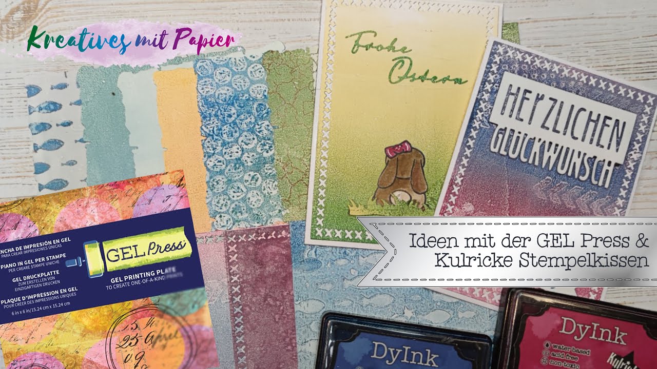 Ideen mit der Gel Prees & Kulricke Stempelkissen