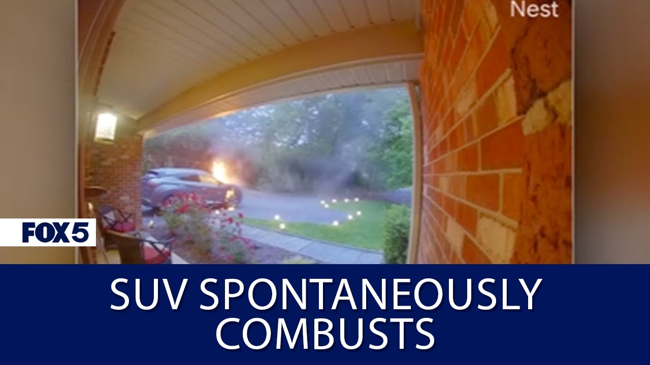 Maryland family's Nissan SUV spontaneously combusts in driveway