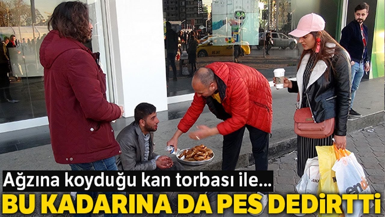 Taksim Meydanı’nda Hayrete Düşüren Dilencilik Yöntemi