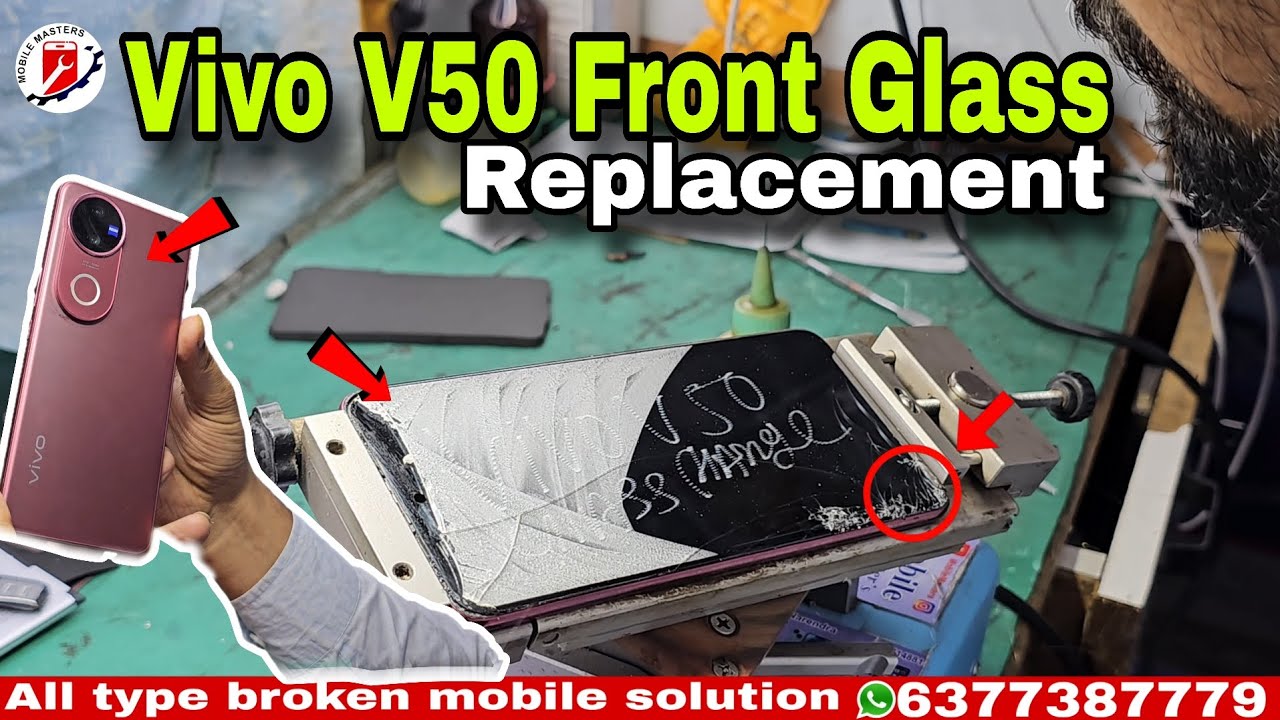 Vivo V50 Front Glass Replacement || Front Glass Restoration ||#vivov50series 