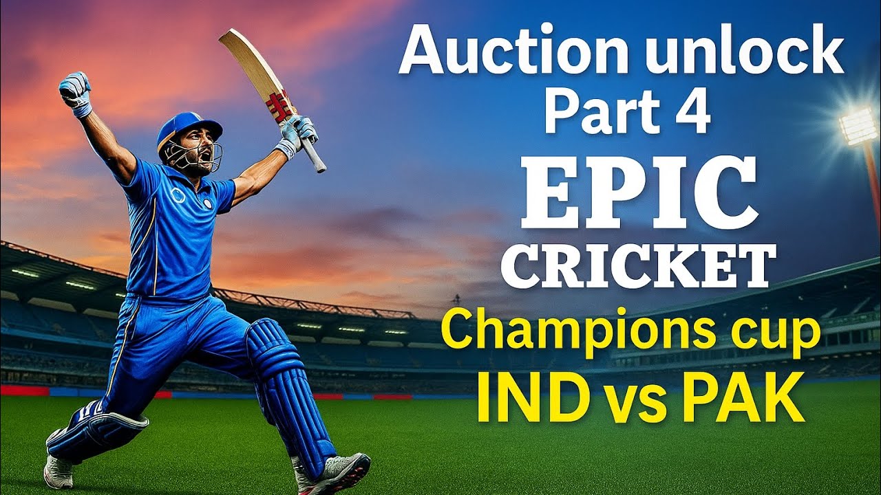 Epic Cricket | Auction Unlock Part 4 | Champions Cup IND vs PAK 