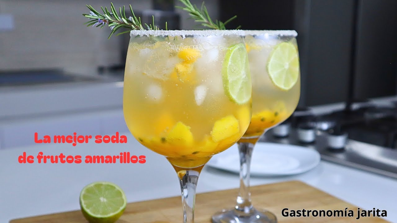 Soda de frutos amarillos (receta deliciosa)
