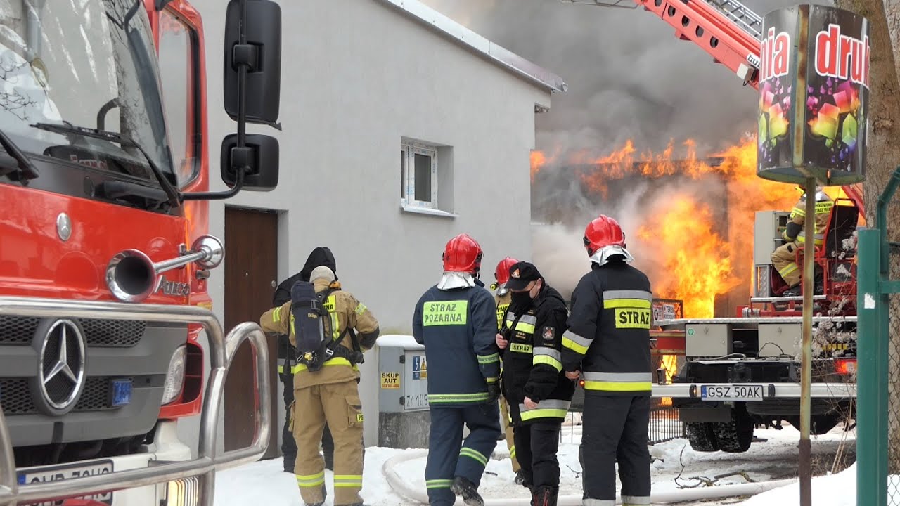 Malbork. Heroiczna walka strażaków z ognistym żywiołem.