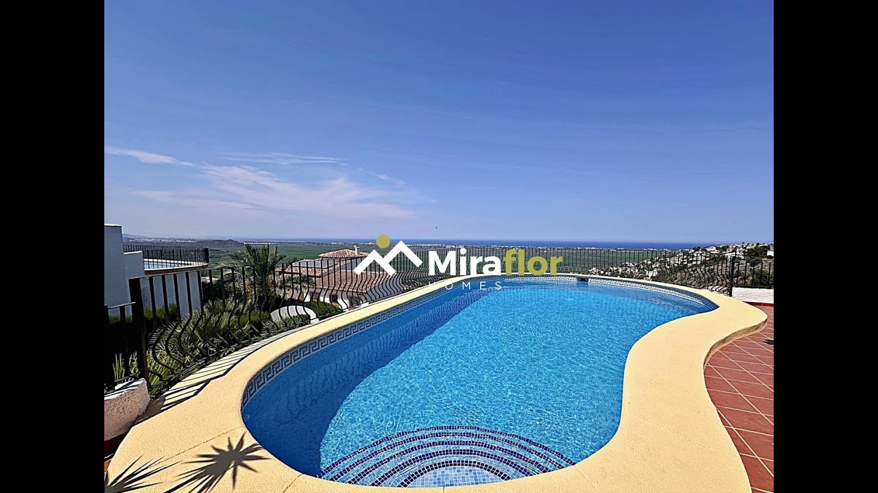 3692 Video de la Preciosa villa en Monte Pego con vistas al mar y a todo el valle
