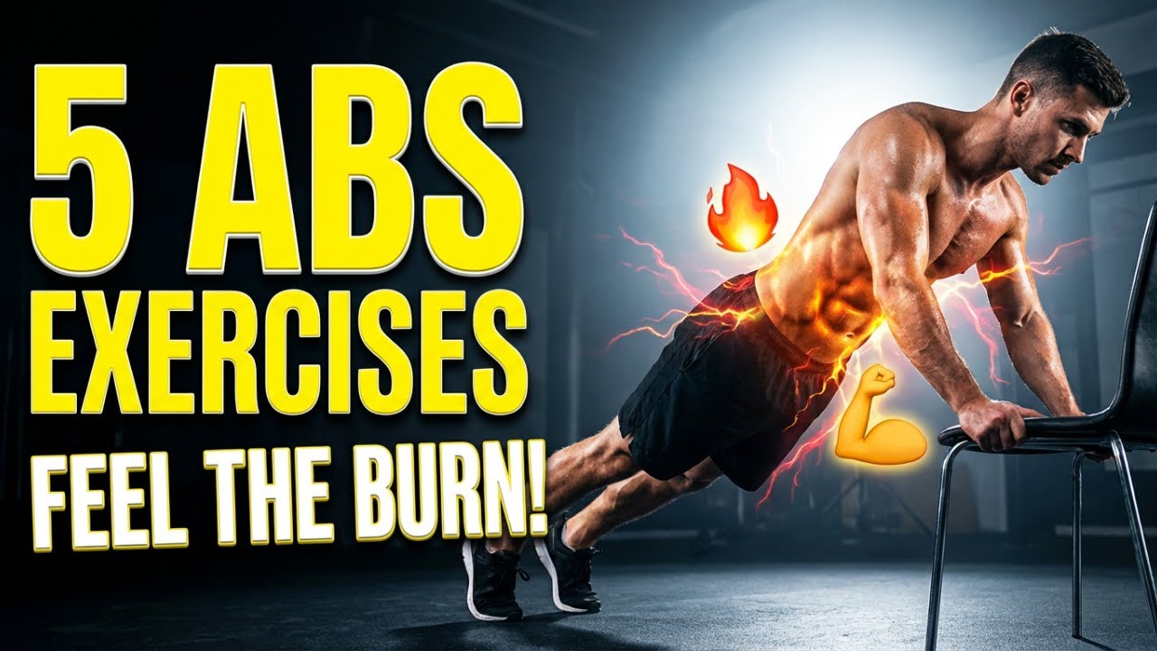 5 Chair Exercises That Melt Belly & Side Fat FAST 🔥😱