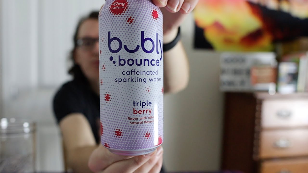 Bubly bounce triple berry caffeinated sparkling water | review