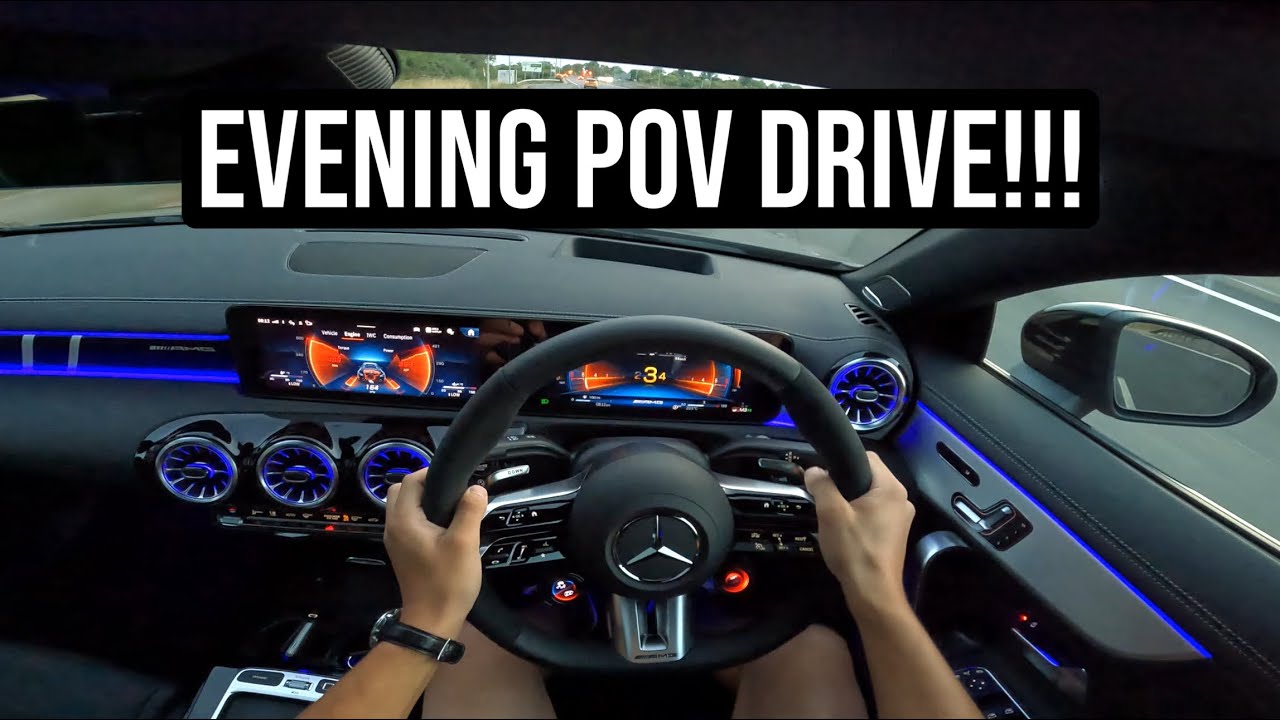 RACE MODE IS AWESOME!!! THE MERCEDES CLA45s AMG EVENING POV DRIVE!!!