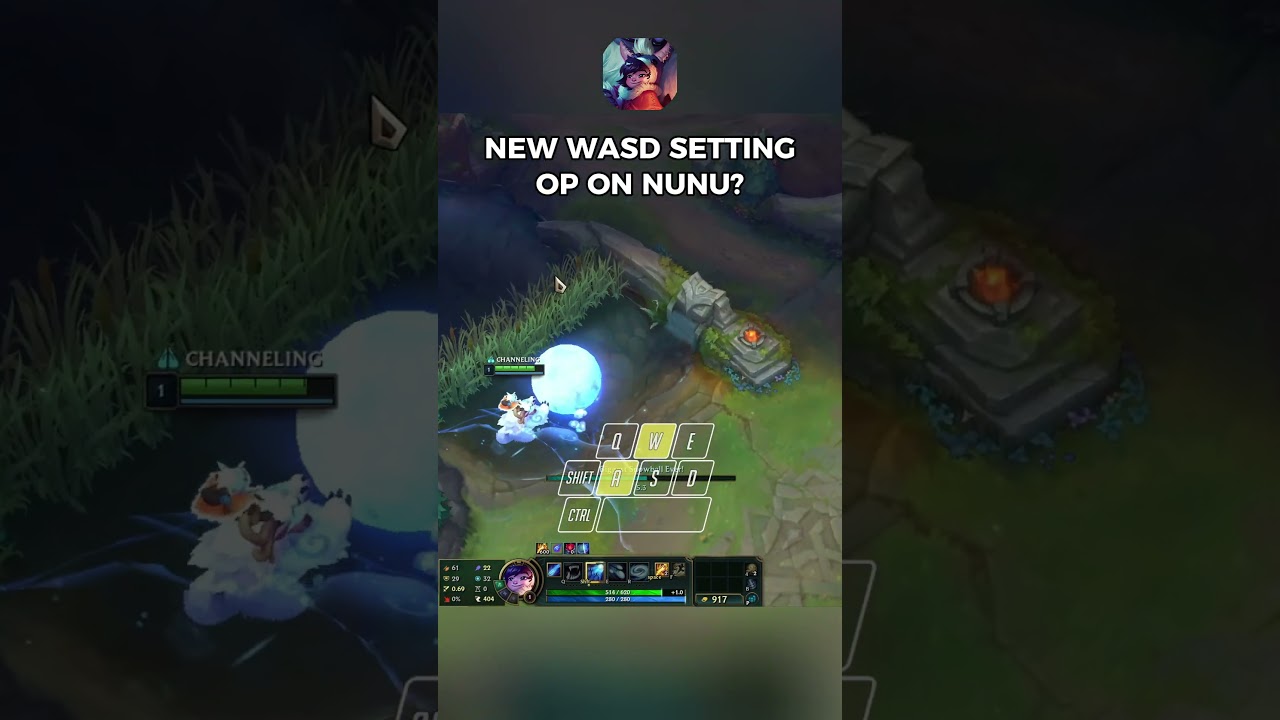 New WASD Setting tested on Nunu in League of Legends ❄️