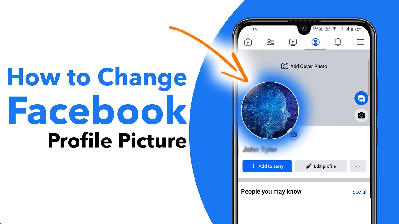 Как изменить фотографию профиля на Facebook?