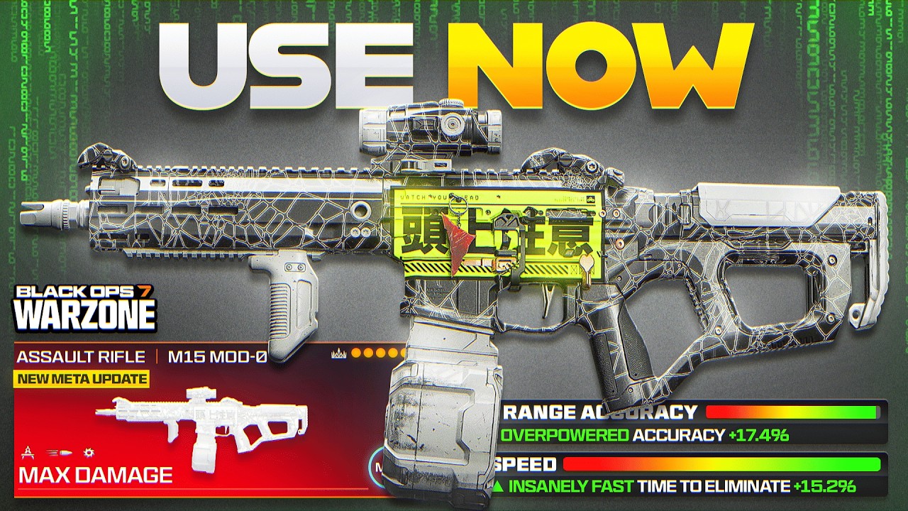 the *NEW* BROKEN AR META LOADOUT for BO7 WARZONE! (Best M15 MOD 0 Class Setup in Warzone)
