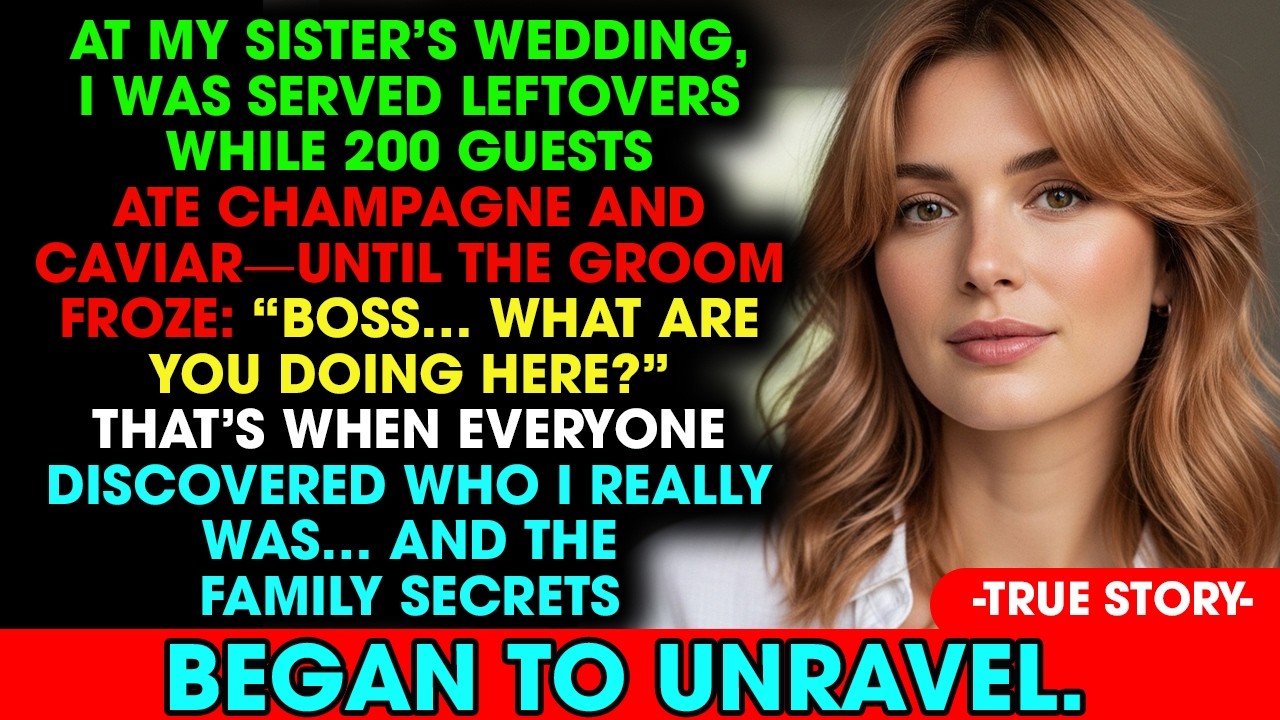 At My Sister’s Wedding, I Was Given Leftovers—Until the Groom Said: ‘Boss, What Are You Doing Here?’