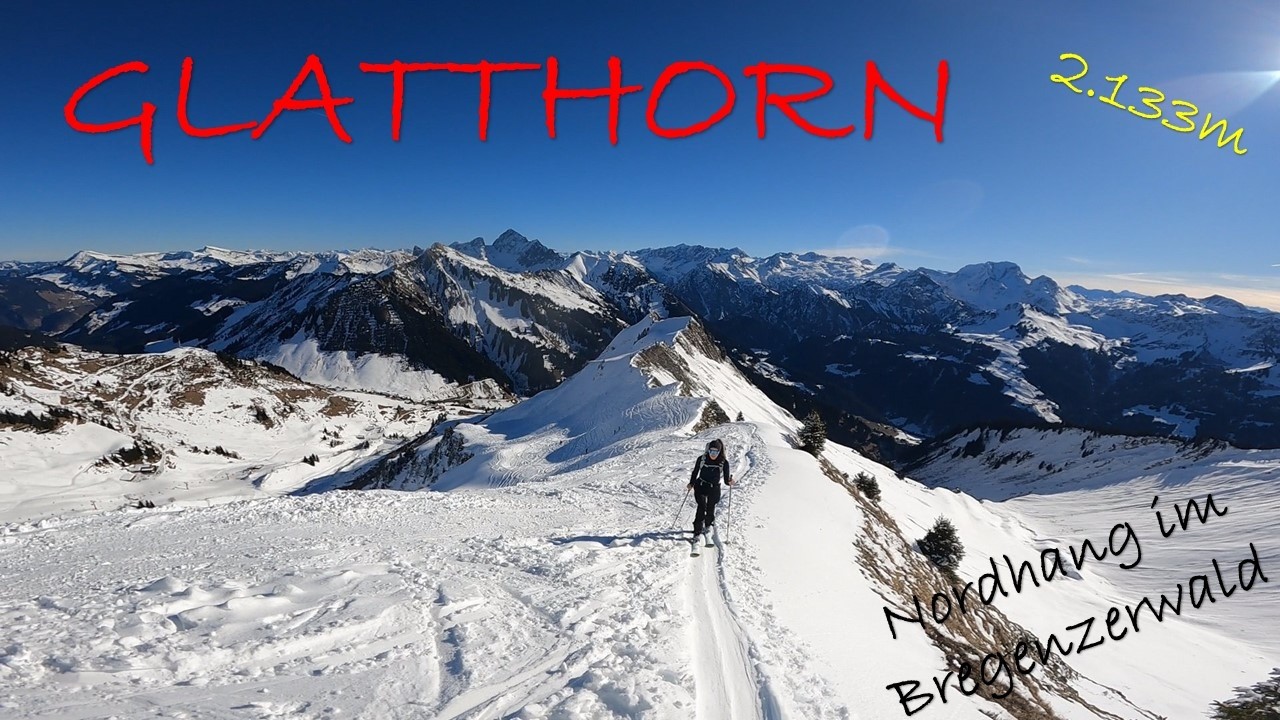 Skitour Glatthorn 2.133, schöner Gipfelgrat und Nordhang Pulvergarantie!!!