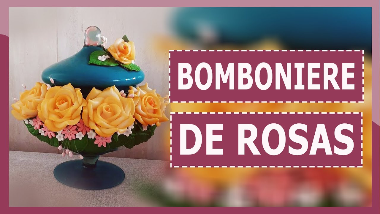 Bomboniere de Rosas | Biscuit | Porcelana Fria | Artes da Célia