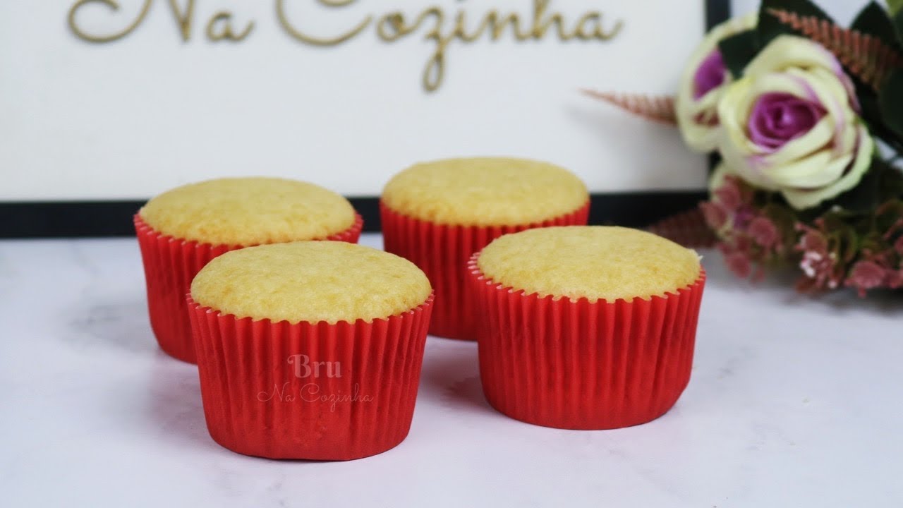 REVELEI O SEGREDO DO CUPCAKE PERFEITO, SEM BARRIGA E BRANQUINHO | Bru na Cozinha |