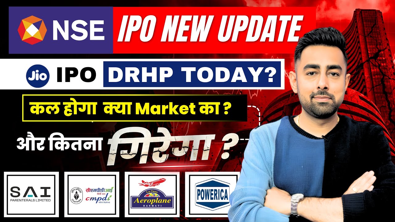 NSE IPO Update | Jio Telecom IPO DRHP | CMPDI IPO | Stock Market Crash | Jayesh Khatri 