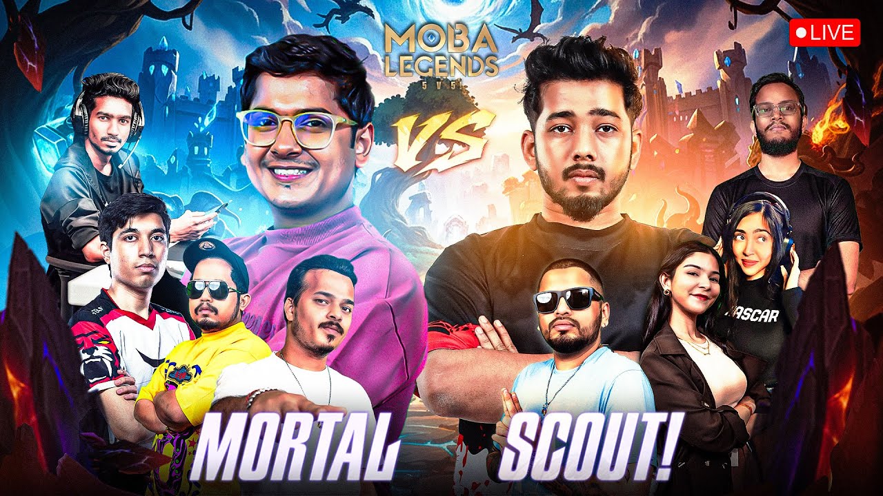 SCOUT vs MORTAL D-DAY DUEL | MOBA LEGENDS 5v5 | SCOUT IS LIVE | #iQOO