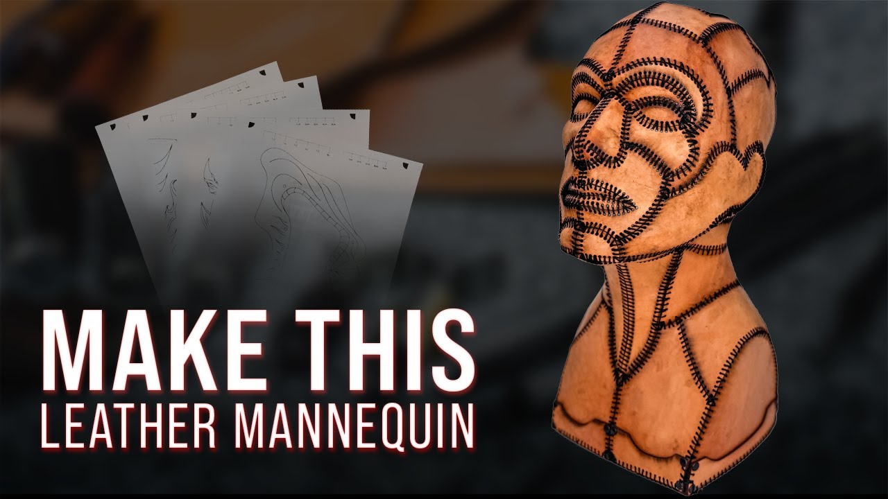 Make this Leather Mannequin Head by Hand - Full Pattern and Tutorial Walkthrough