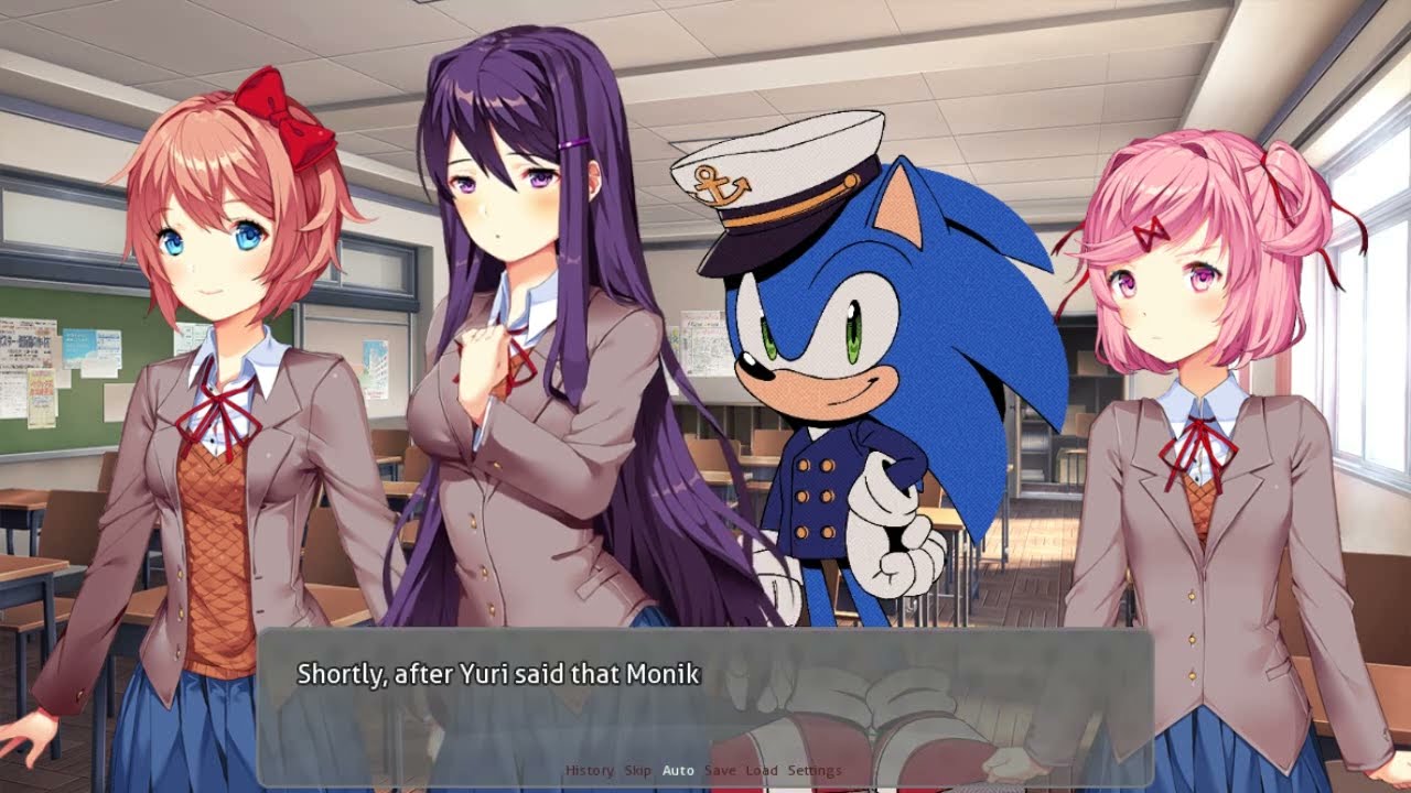What if Sonic the Hedgehog joined the Literature Club (DDLC Mod)