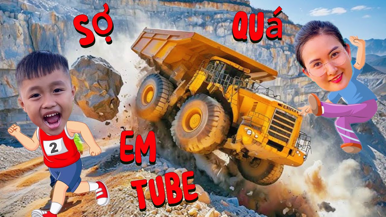 Changcady cùng em Tube xem bắn pháo hoa đón chào năm. Xe máy xúc tìm đồ chơi cùng các con vật
