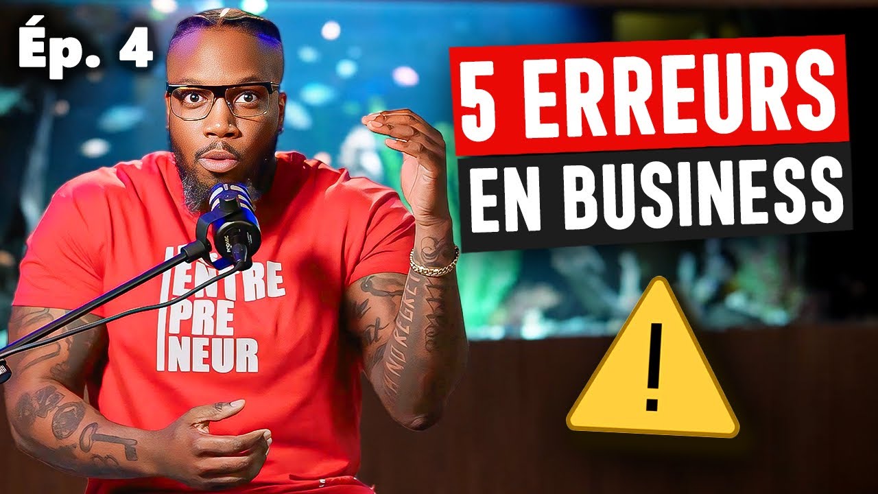 5 erreurs qui font échouer les entrepreneurs !
