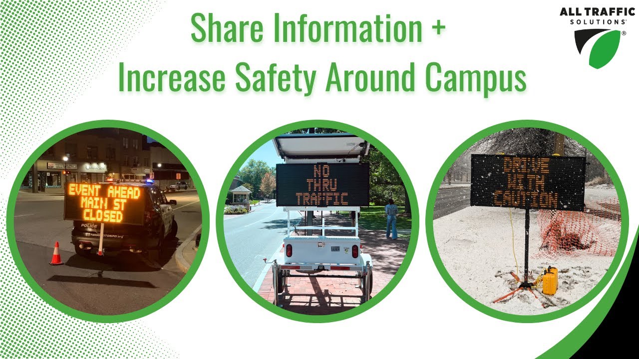 Share Information and Increase Safety Around Your Campus with Radar Speed and Message Signs