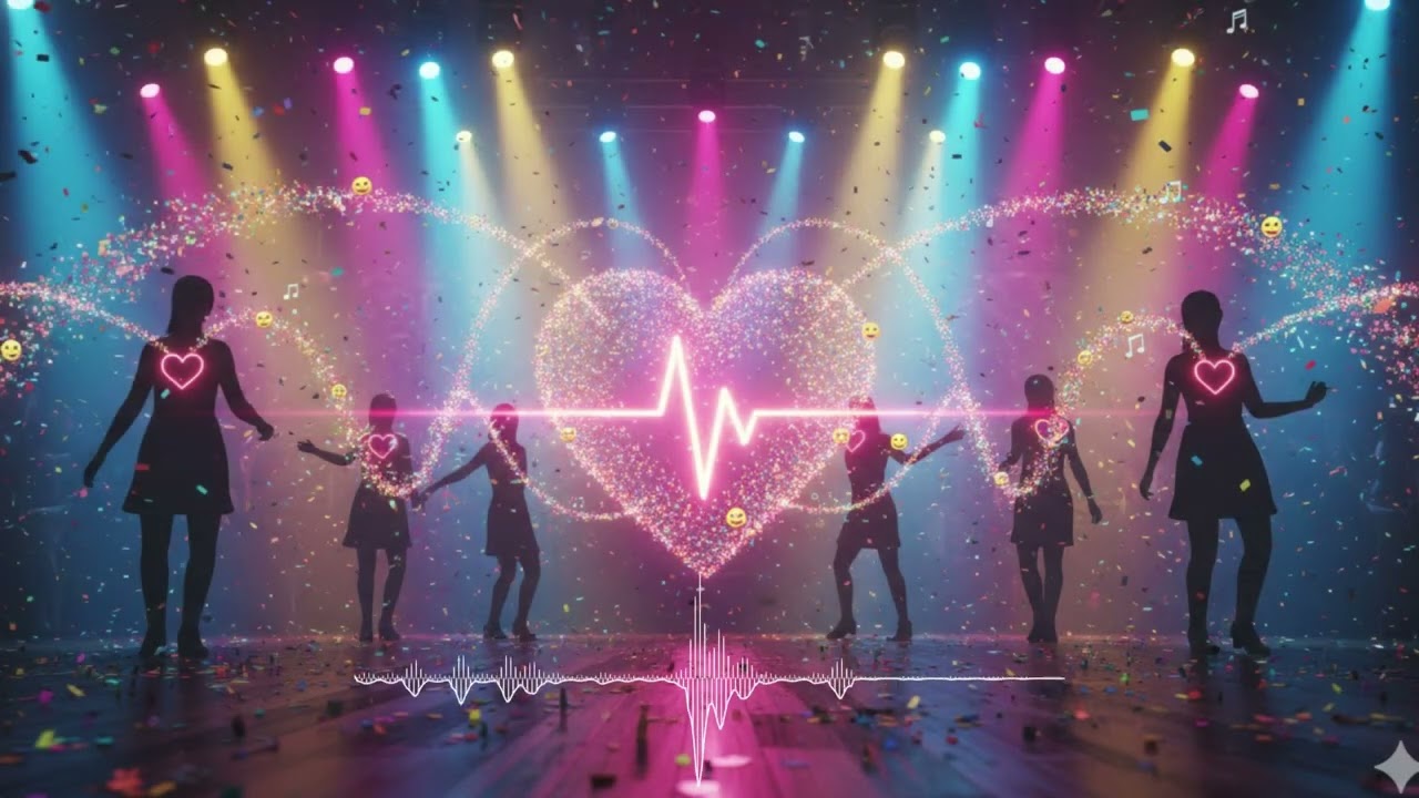 Heartbeats with Sprinkles | Pop Dance Love Song | 128 BPM | Colorful Feel-Good EDM