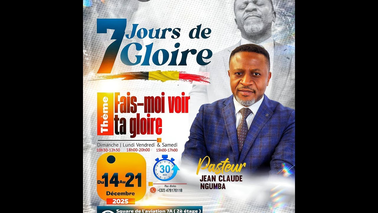 "Fais-moi voir ta gloire" - Jour 7 (Past JC Ngumba)