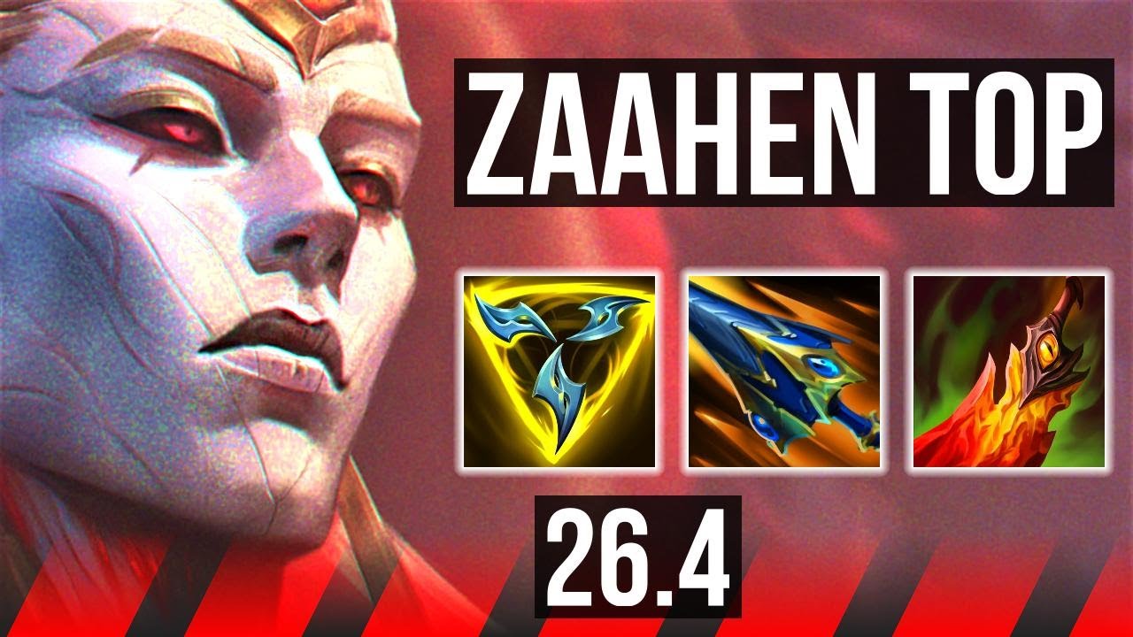 ZAAHEN vs SETT (TOP) | 92K damage, 6k gold comeback | KR Master | 26.4