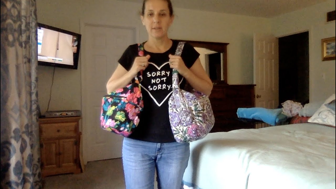 Vera Bradley Bag of the Day: Go Ahead Convertible Crossbody in Hilo Meadow vs Iconic Large On the Go