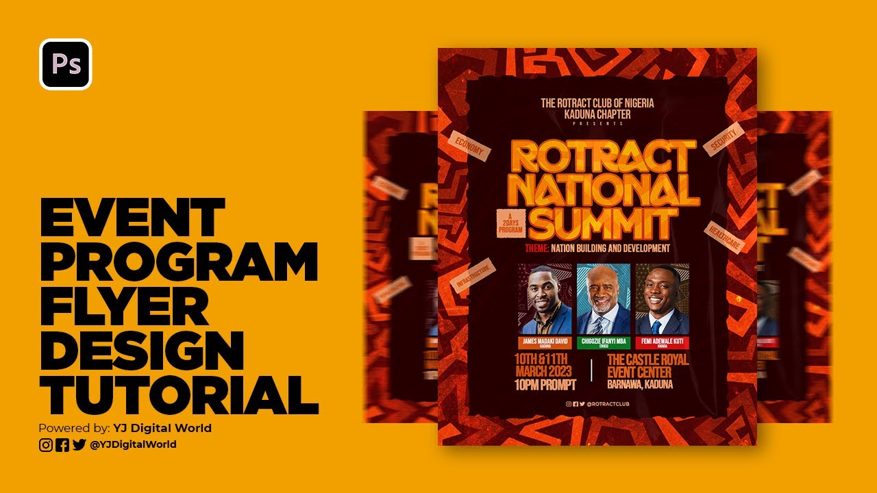 Event Flyer Design Social Media | Photoshop Tutorial