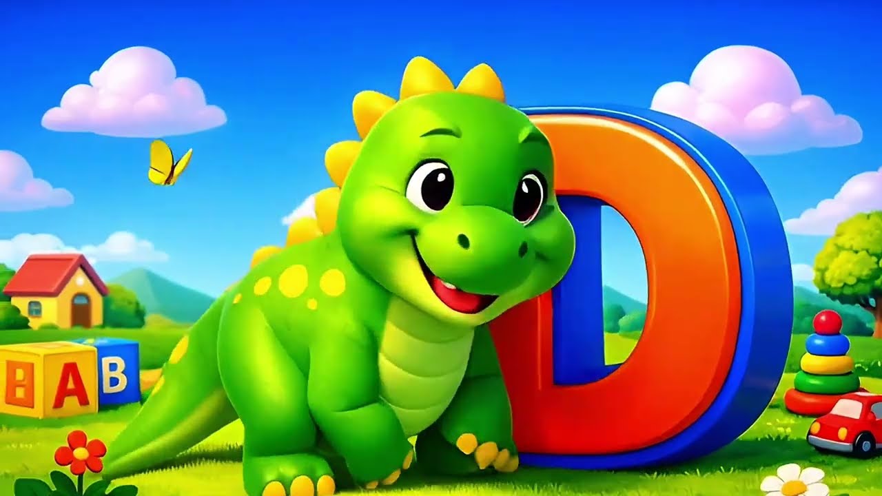 A, B, C, D, E – Cinco Bichinhos e suas Letrinhas 🐝🐋🐶🦖🐘 | ABC de los Animales para Niños