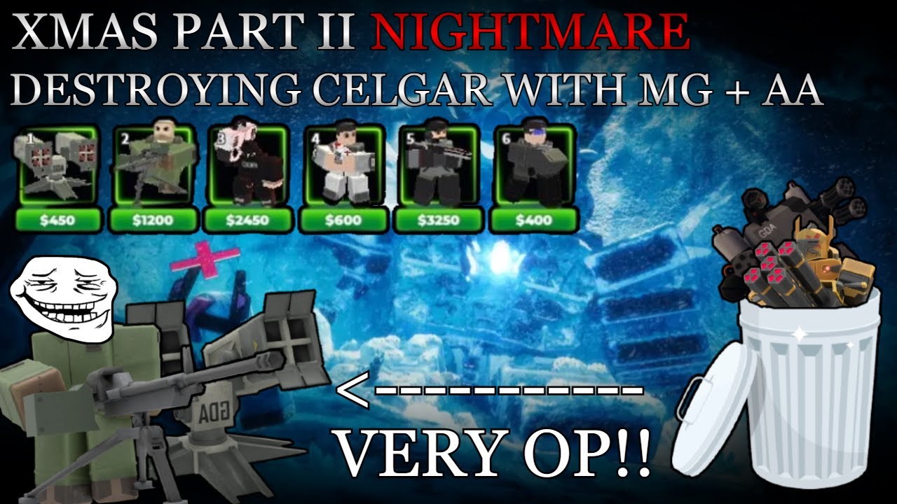 TDX | Destroying XMAS Part II with OP Machine Gunner & AA Turret