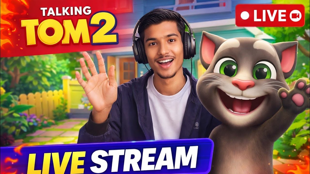 my talking Tom 2 live stream 👍👍😱😁
