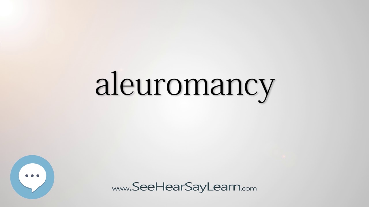 aleuromancy (Every English Word Pronounced) 📕🔊🗣️😎✅