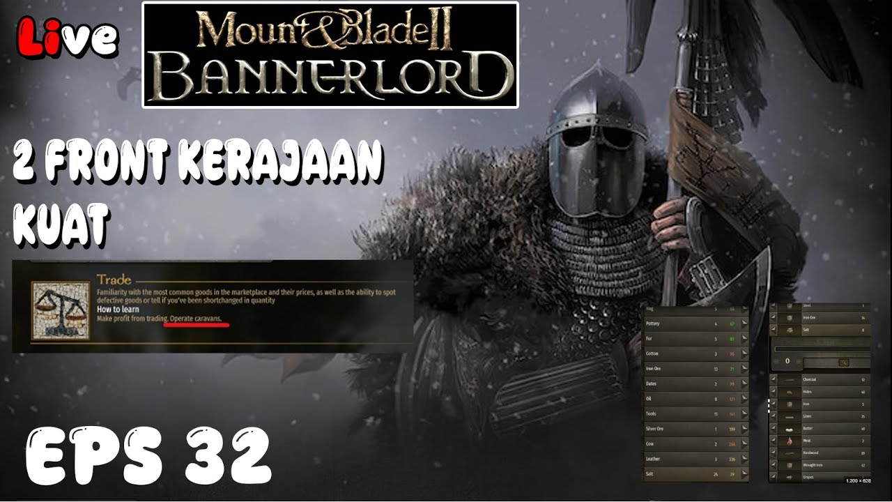 MENJADI PEDAGANG AMANAH ! MOUNT AND BLADE 2  BANNERLORD WARSAILS